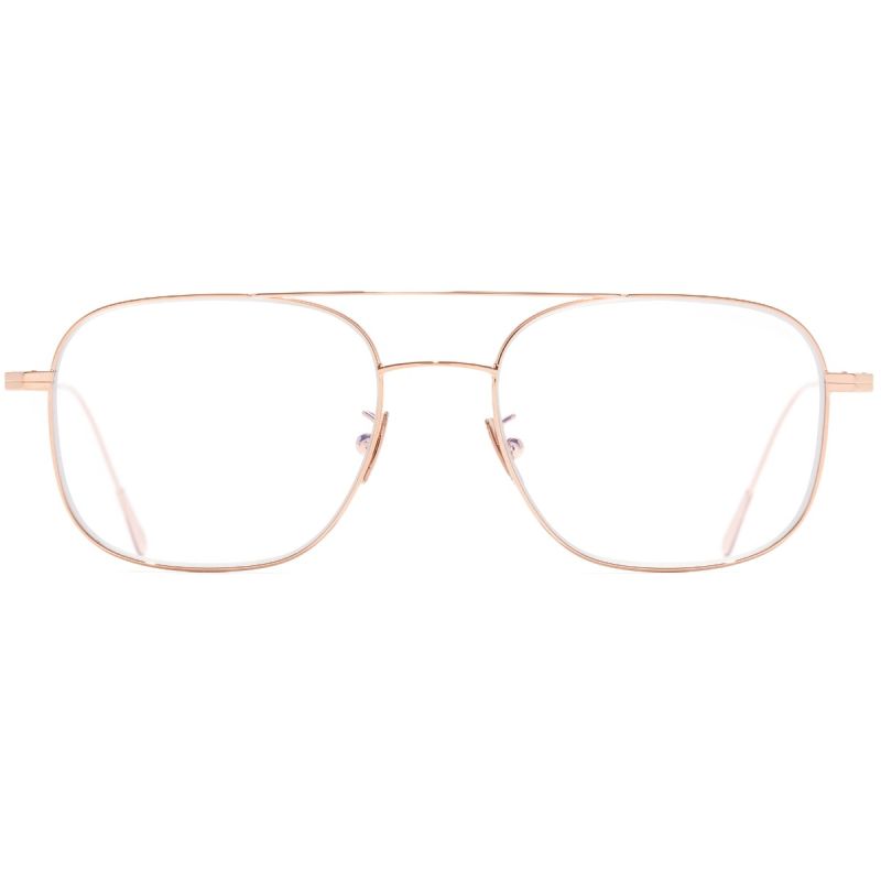 0003 Aviator Optical Glasses-18K Rose Gold