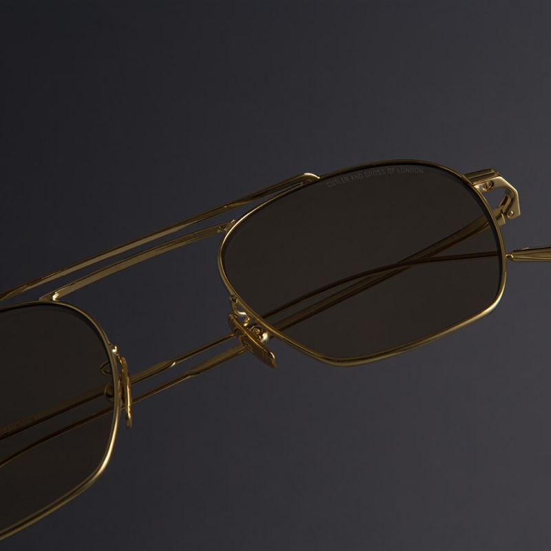 0004 Aviator Sunglasses-18K Gold