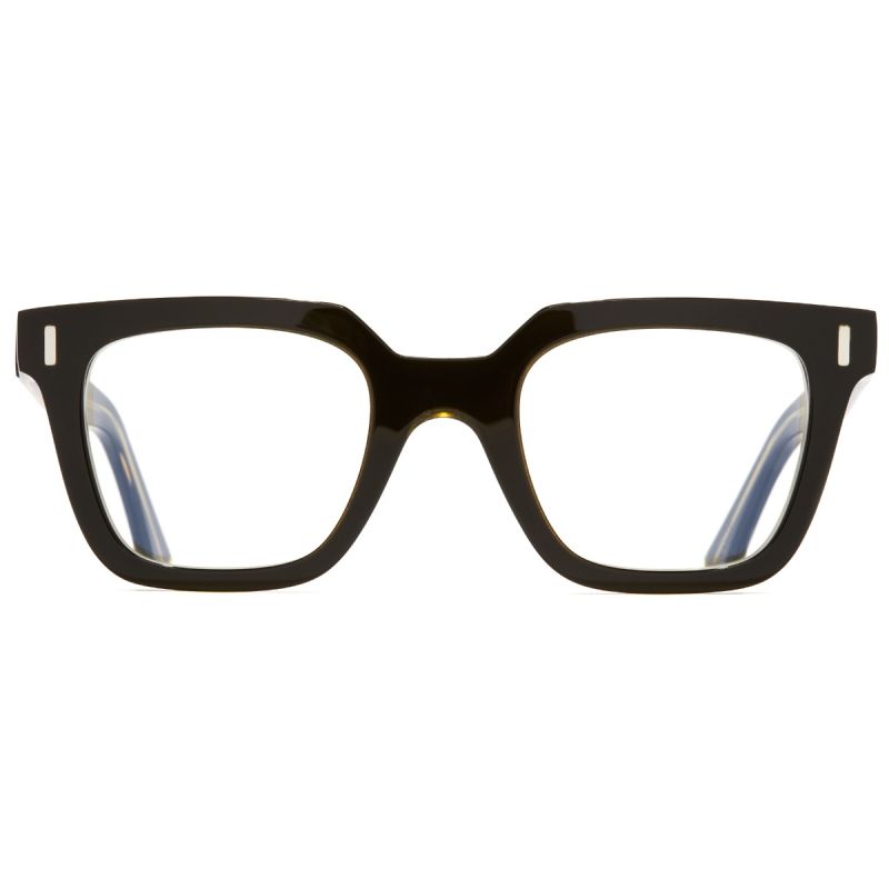 1305 Optical Square Glasses-Yellow on Black