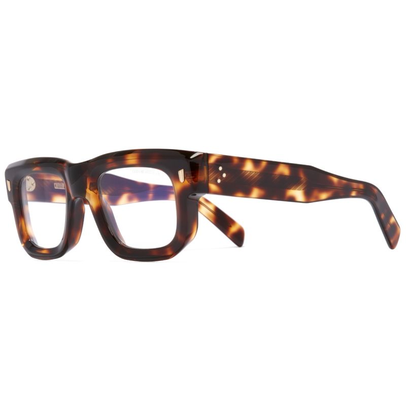 1402 Square Optical Glasses-Brown Havana