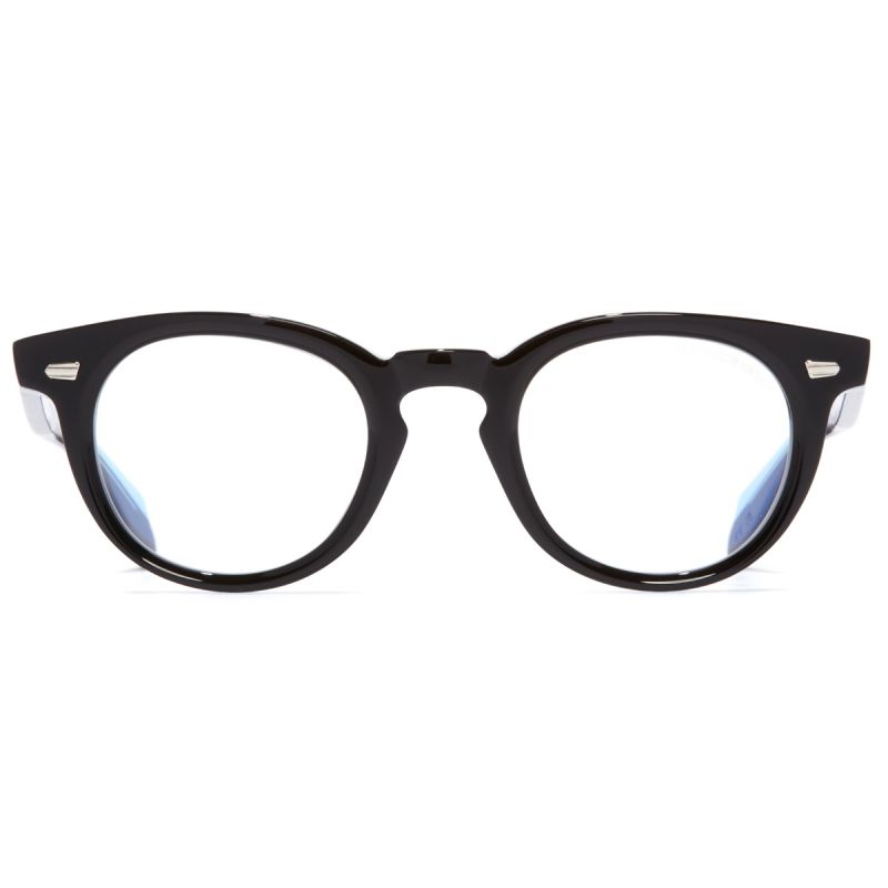 1405 Round Optical Glasses-Black on Blue