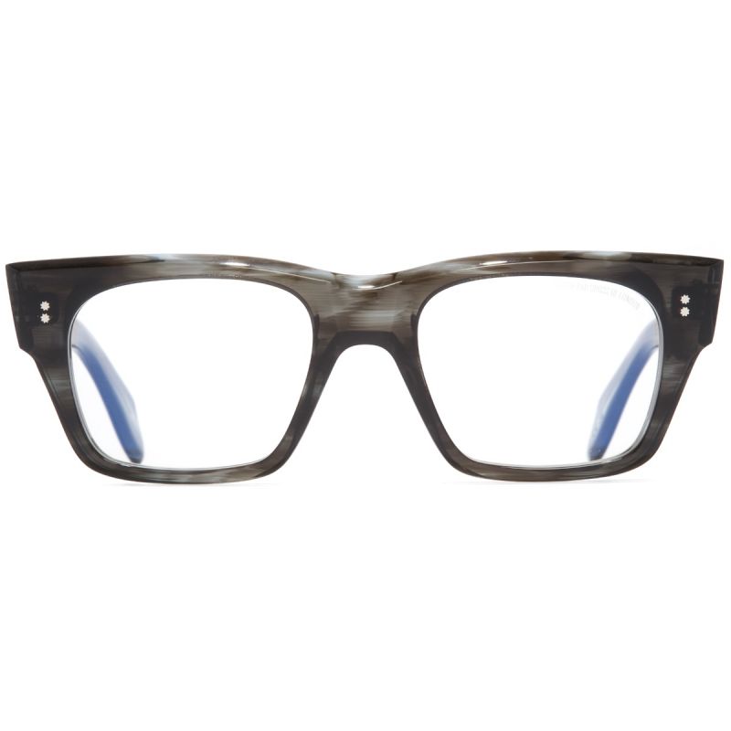 9690 Square Optical Glasses-Striped Green Crystal