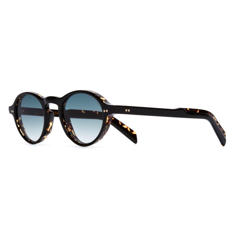 GR08 Round Sunglasses-Black on Havana