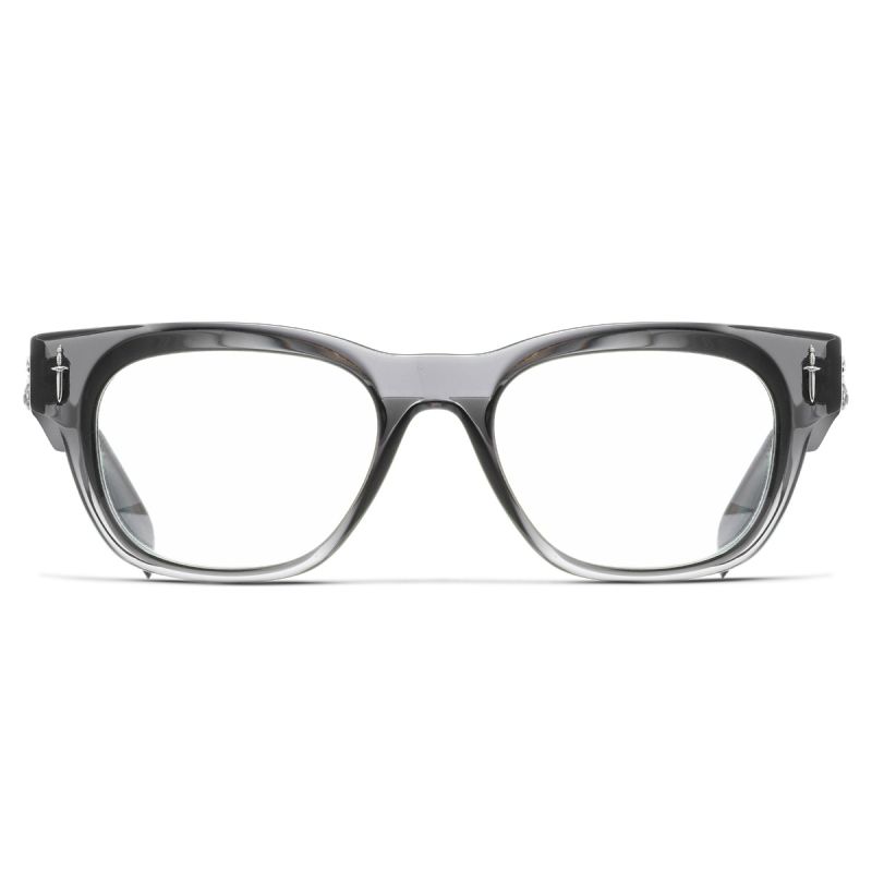 The Great Frog Crossbones Square Optical Glasses-Pewter Grey