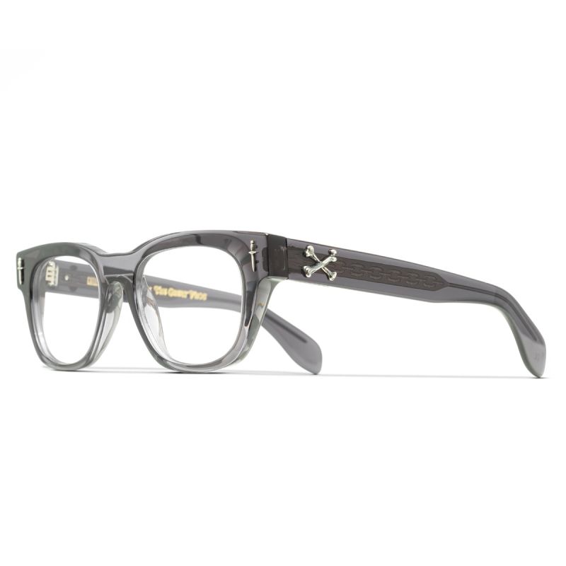 The Great Frog Crossbones Square Optical Glasses-Pewter Grey