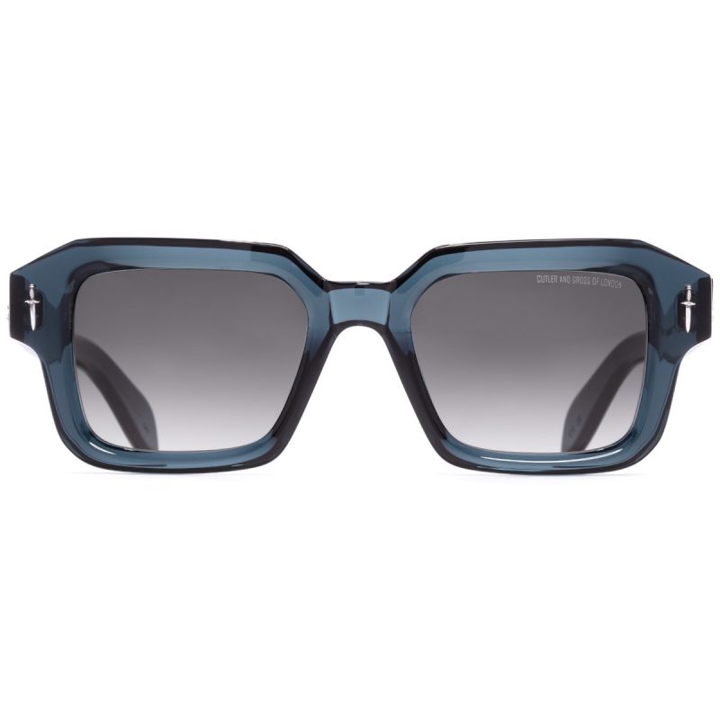 The Great Frog Bones Link Rectangle Sunglasses-Deep Blue