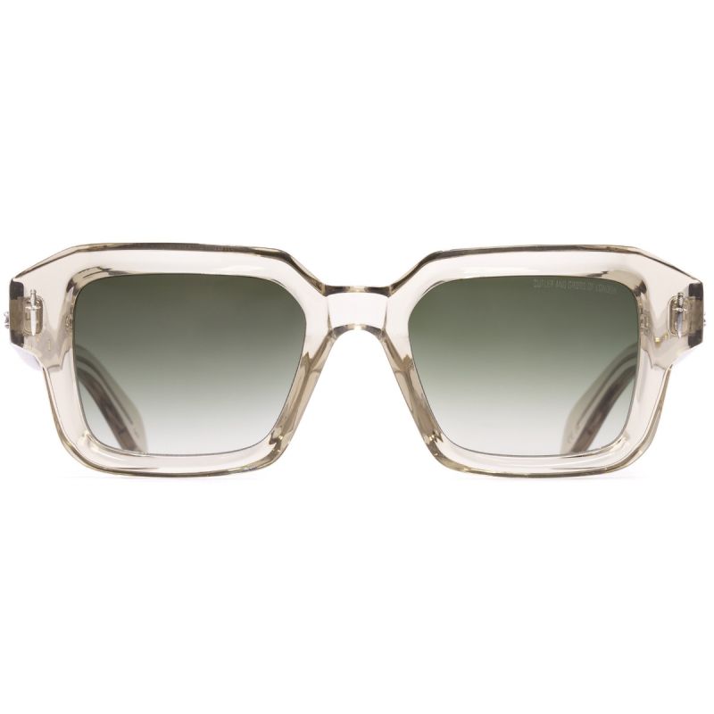 The Great Frog Bones Link Rectangle Sunglasses-Sand Crystal